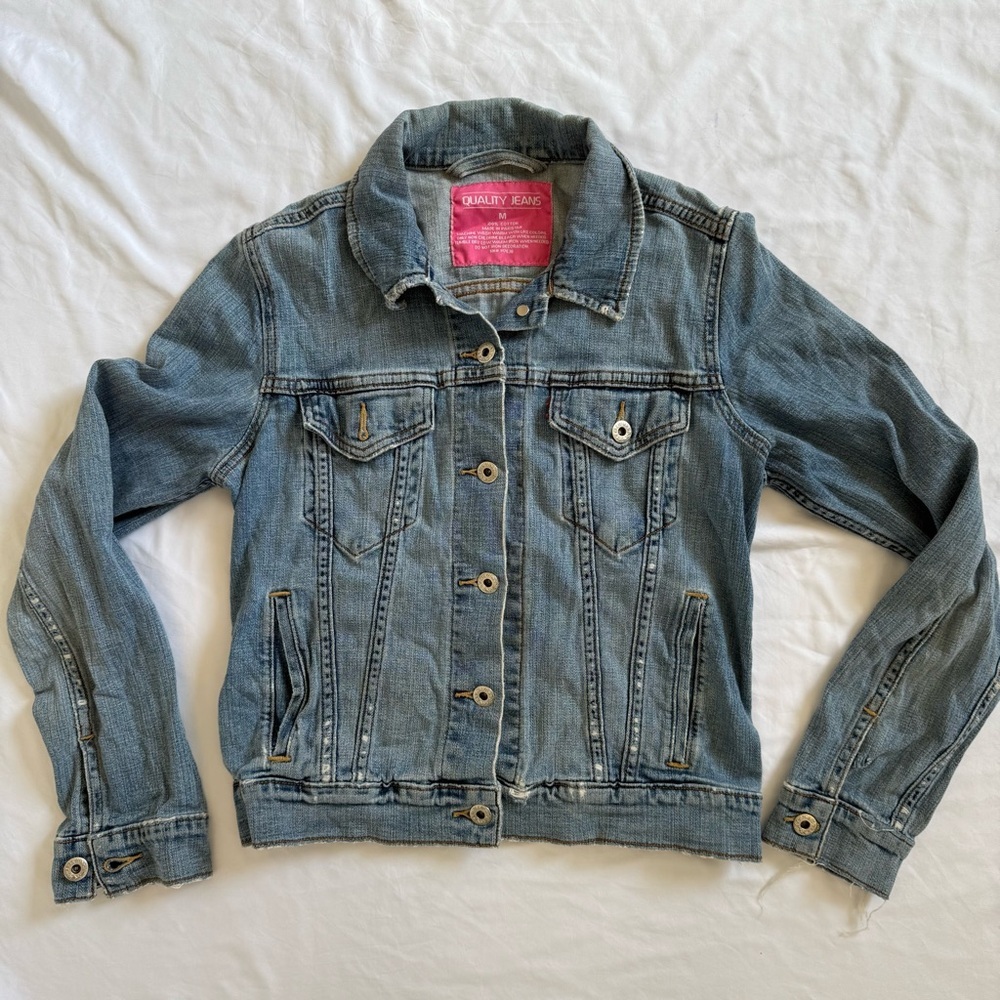Quality Jeans Blue Denim Jacket size M